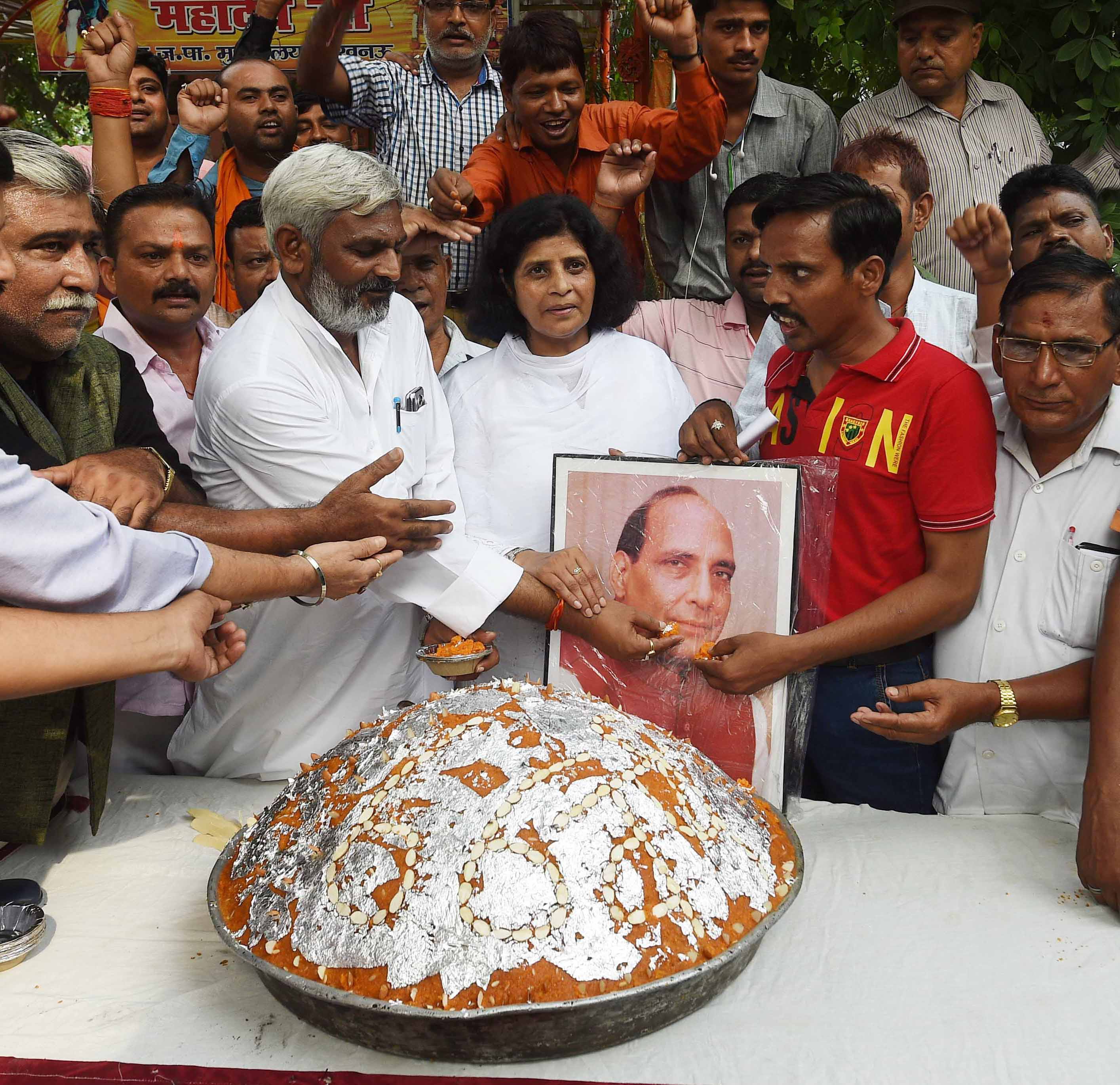 home minister rajnath singh 68th birthday celebration in lucknow