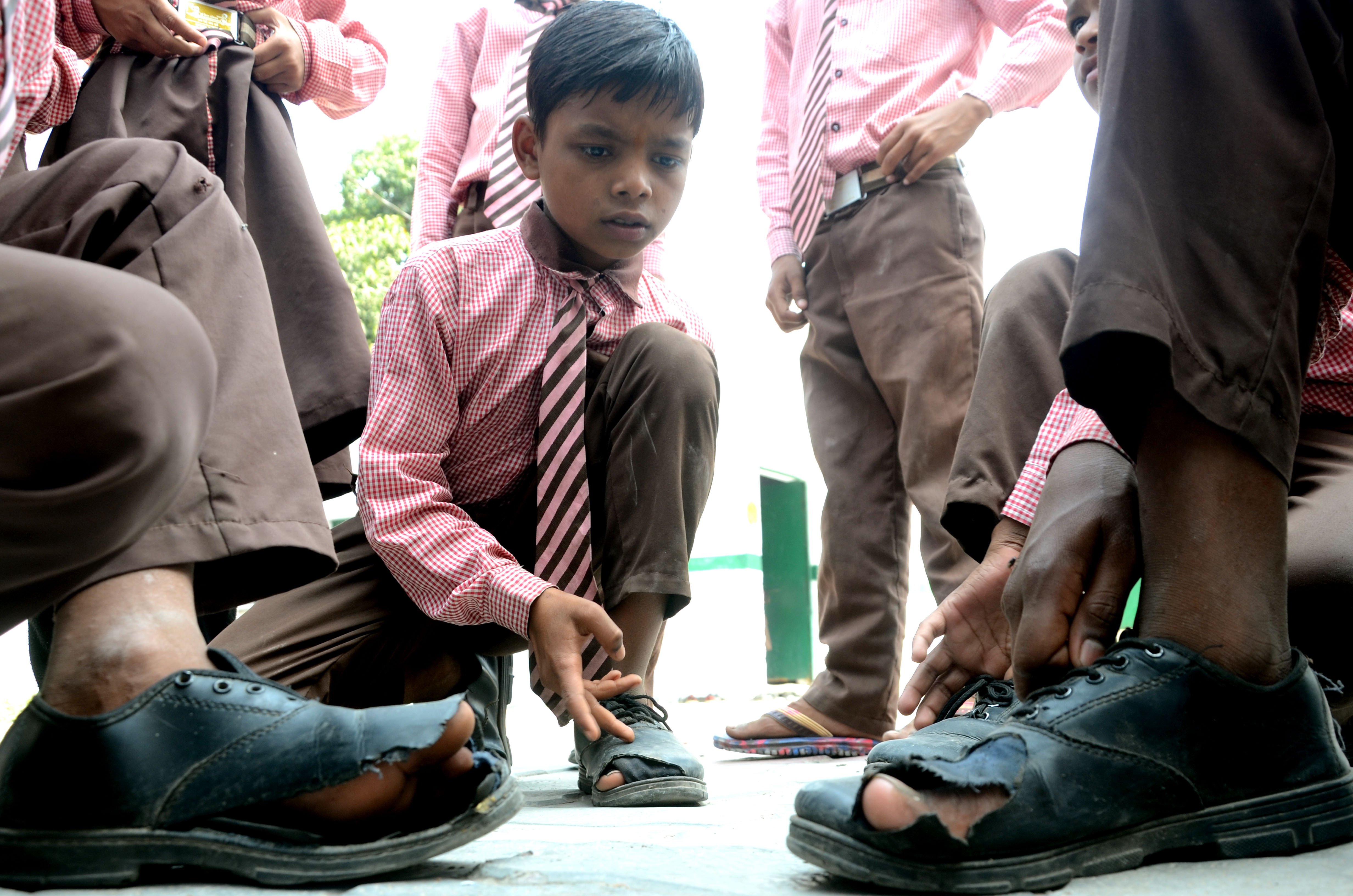"school chalo abhiyan"Started with torn shoes and bag: Reality Check
