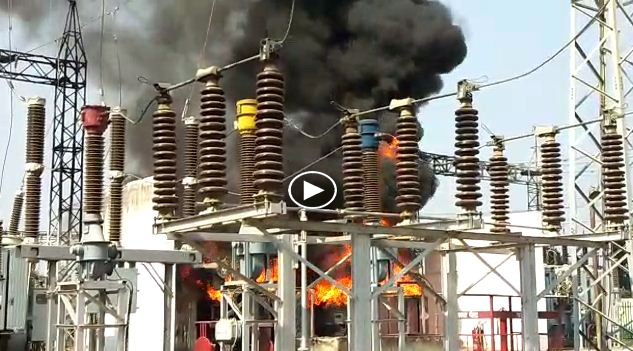 fire brokeout power house sub station due to short circuit in Kannauj