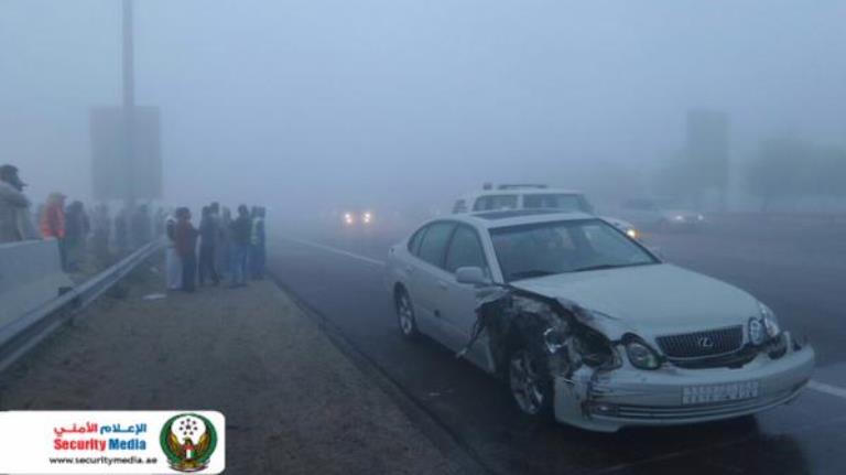 Unnao road accident fog