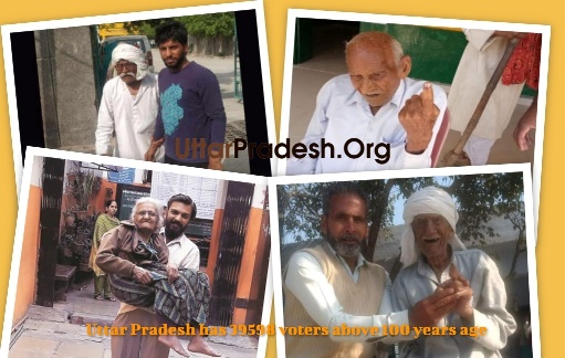 Uttar Pradesh has 39598 voters above 100 years age